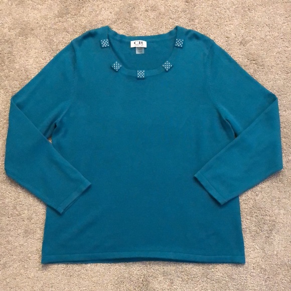 Carroll Reed Long Sleeve Turquoise - Picture 3 of 9